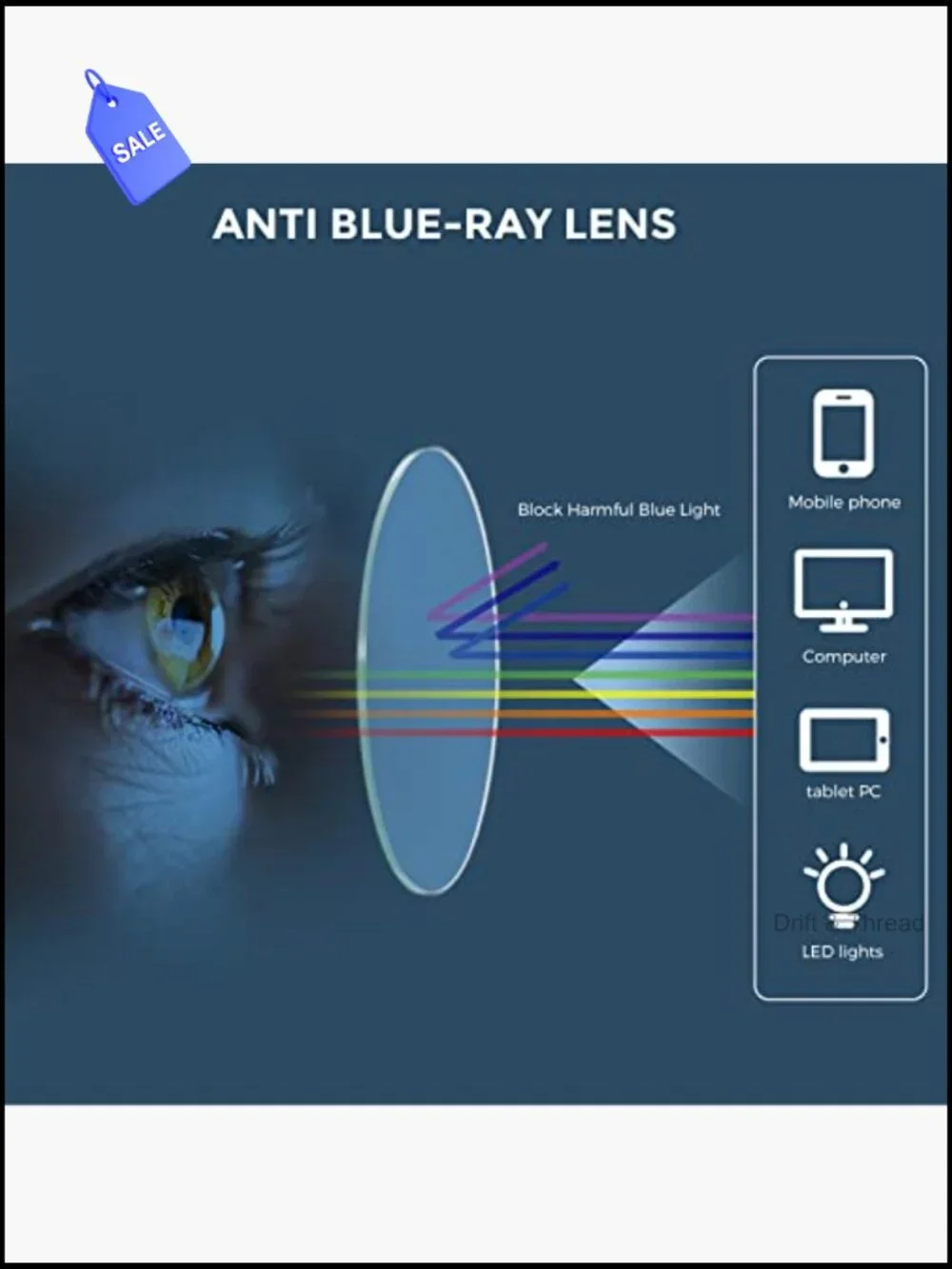 6 Pairs Reading Glasses Fashion Anti-Blue Light HD Resin